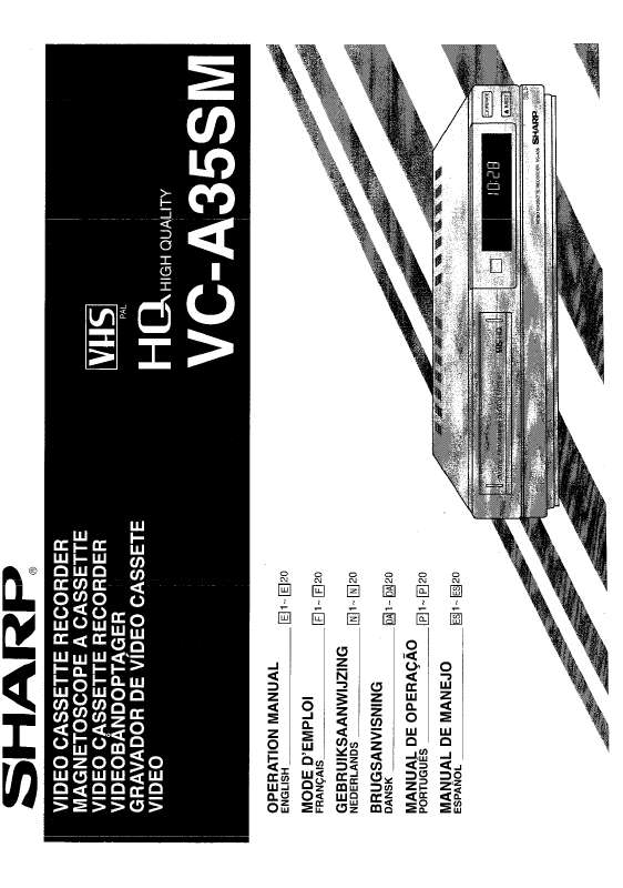 Guide utilisation SHARP VC-A35SM  de la marque SHARP