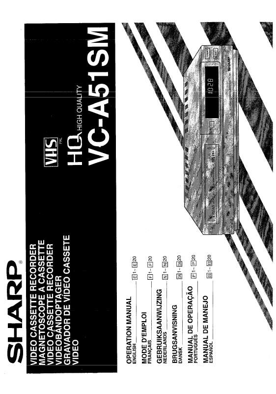 Guide utilisation SHARP VC-A51SM  de la marque SHARP