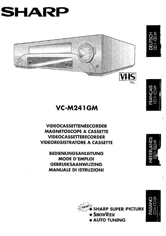 Guide utilisation SHARP VC-M241GM  de la marque SHARP