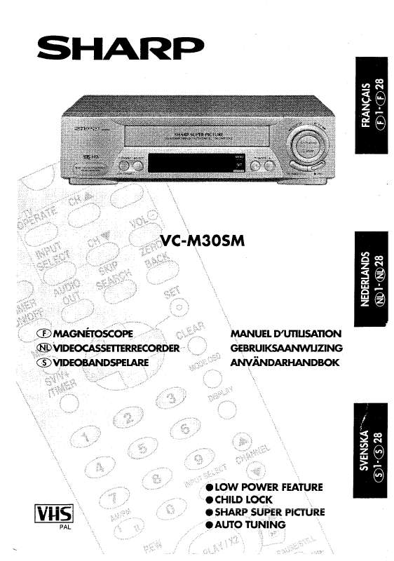 Guide utilisation SHARP VC-M30SM  de la marque SHARP