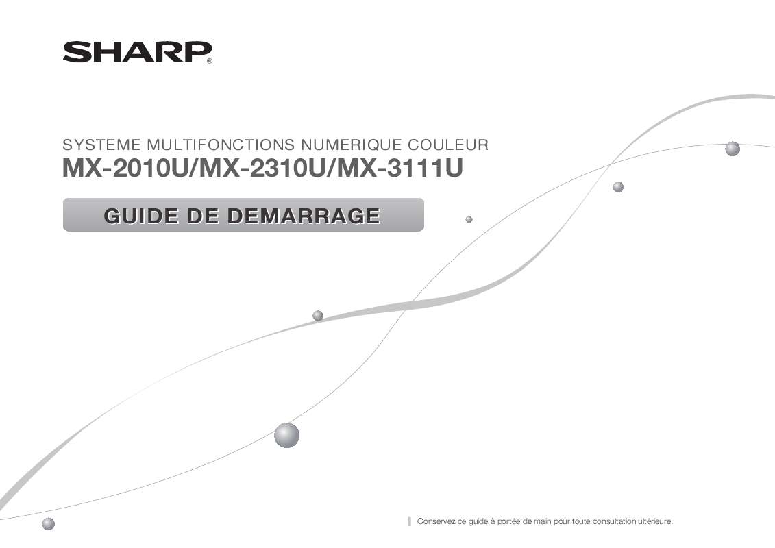 Guide utilisation SHARP MX-3111U  de la marque SHARP