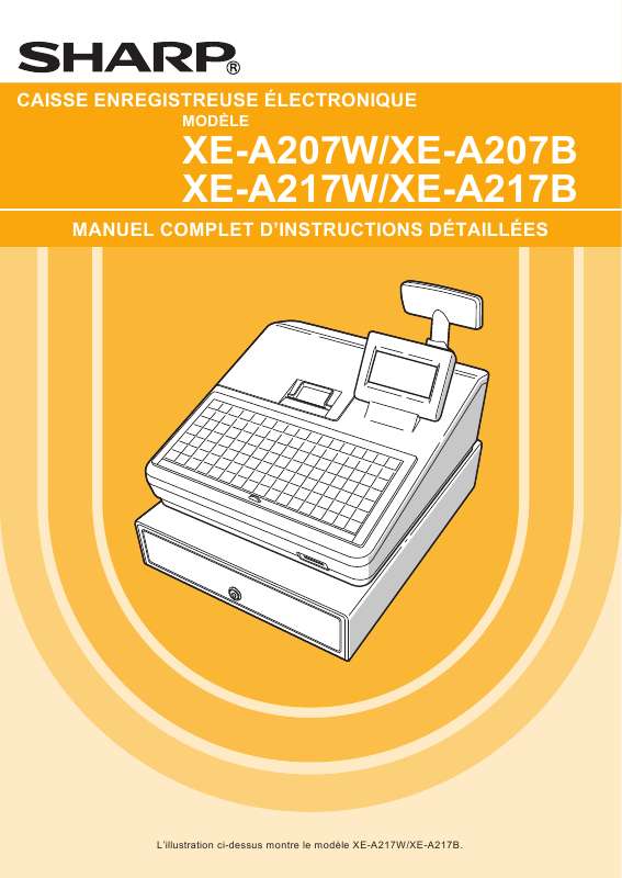 Guide utilisation SHARP XE-A217B  de la marque SHARP