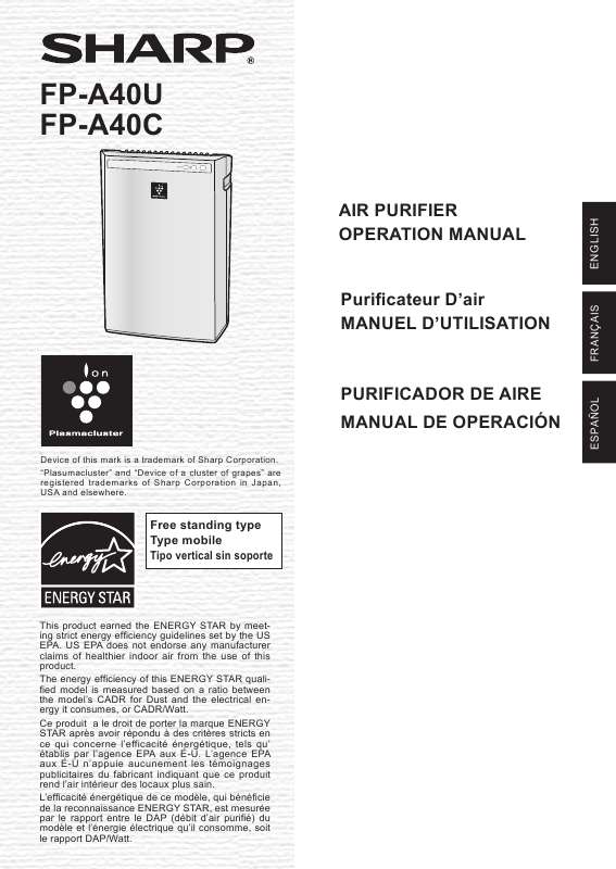 Guide utilisation  SHARP FP-A40U  de la marque SHARP