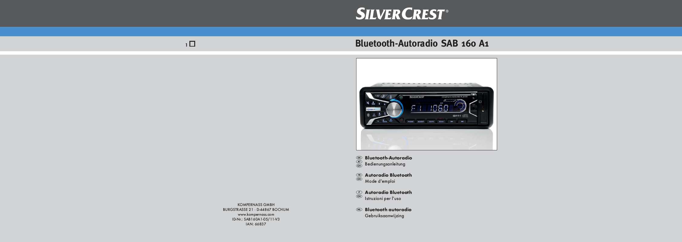 Guide utilisation  SILVERCREST SAB 160 A1  de la marque SILVERCREST