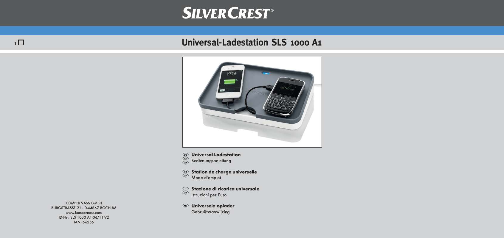 Guide utilisation  SILVERCREST SLS 1000 A1  de la marque SILVERCREST