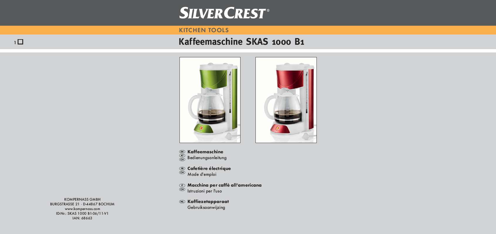 Guide utilisation  SILVERCREST SKAS 1000 B1  de la marque SILVERCREST