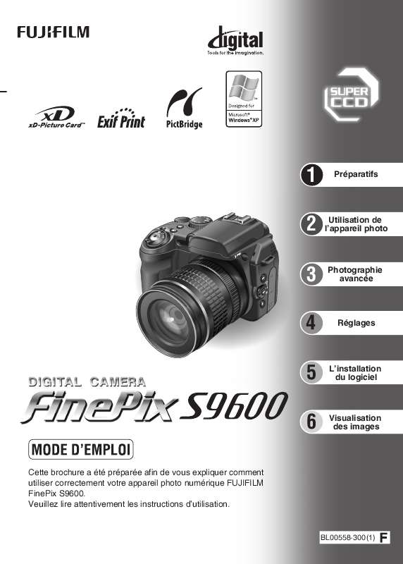 Guide utilisation FUJIFILM FINEPIX S9600  de la marque FUJIFILM