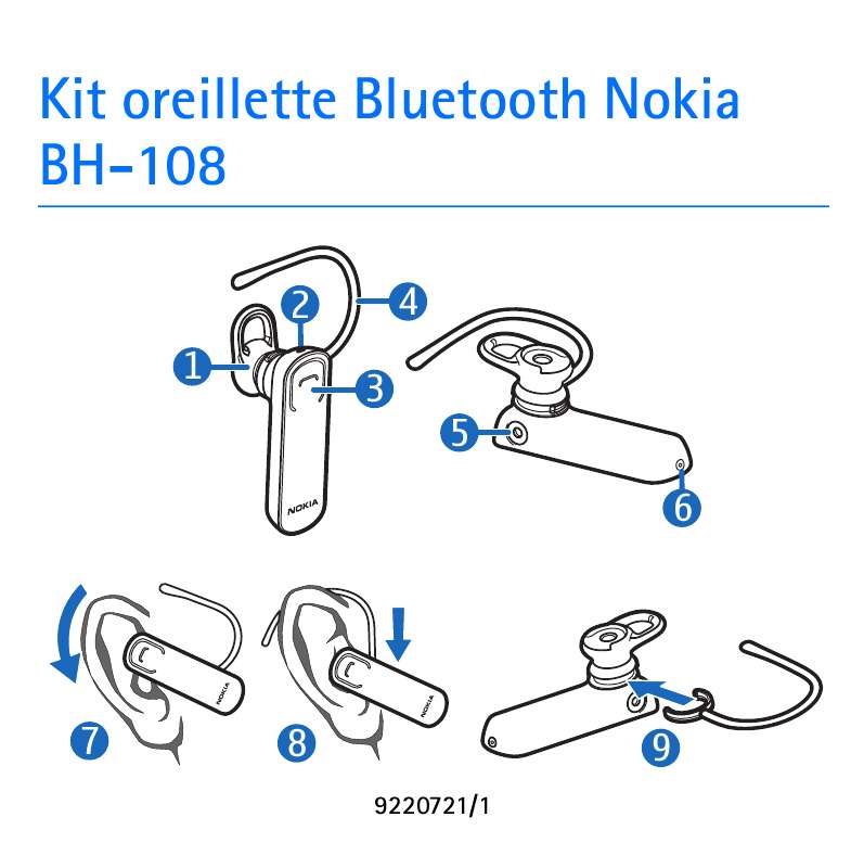 Guide utilisation NOKIA BLUETOOTH STEREO HEADSET BH-108  de la marque NOKIA