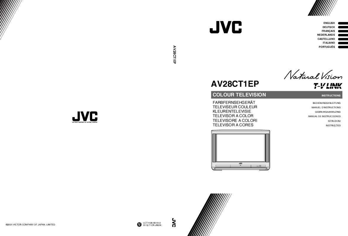 Guide utilisation  JVC AV-28CT1  de la marque JVC