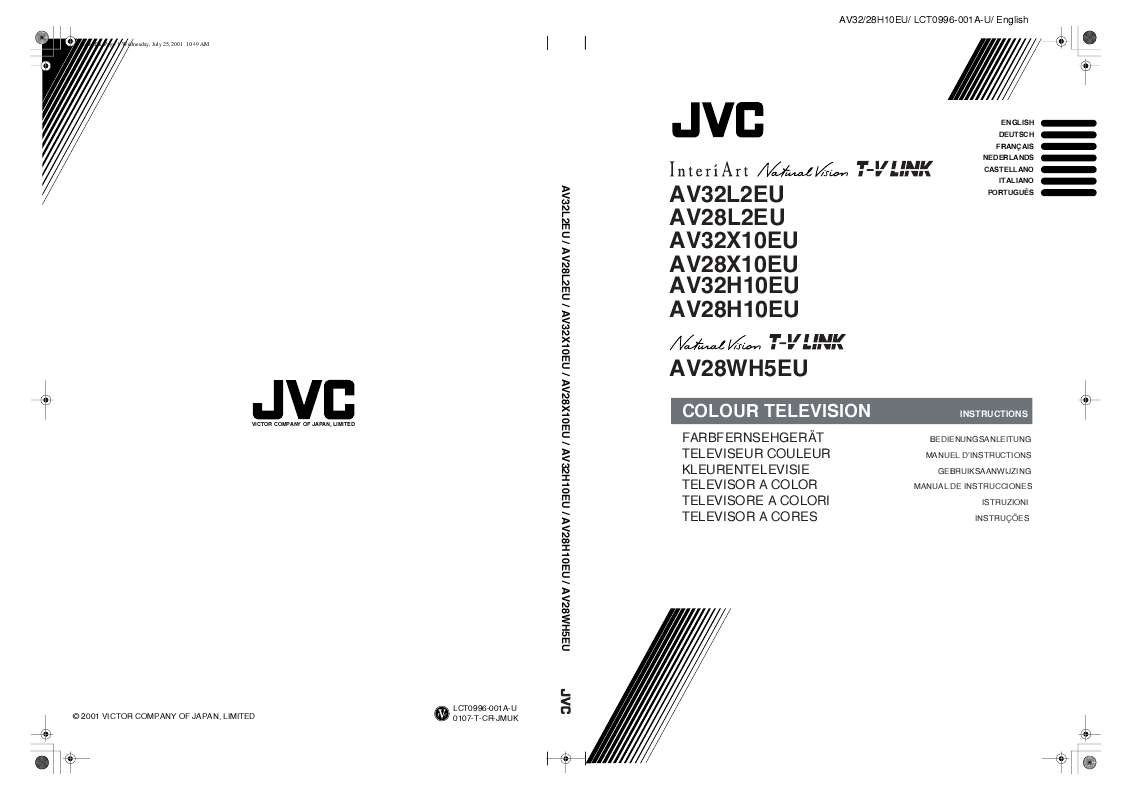 Guide utilisation  JVC AV32L2EU  de la marque JVC