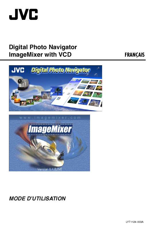 Guide utilisation  JVC DIGITAL PHOTO NAVIGATOR-IMAGE MIXER WITH VCD  de la marque JVC