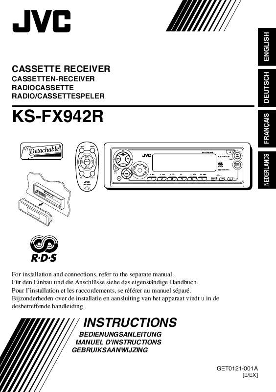 Guide utilisation  JVC KS-FX942R  de la marque JVC