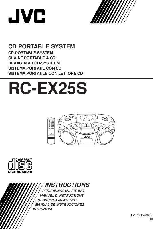 Guide utilisation  JVC RC-EX25SE  de la marque JVC