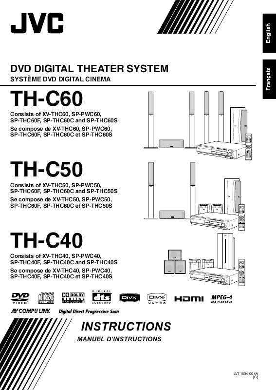Guide utilisation  JVC TH-C40  de la marque JVC