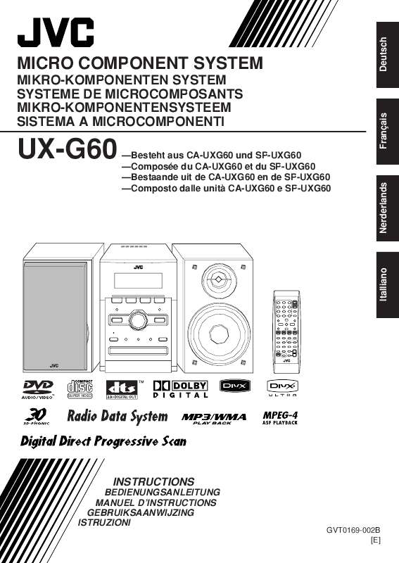 Guide utilisation  JVC UX-G60  de la marque JVC
