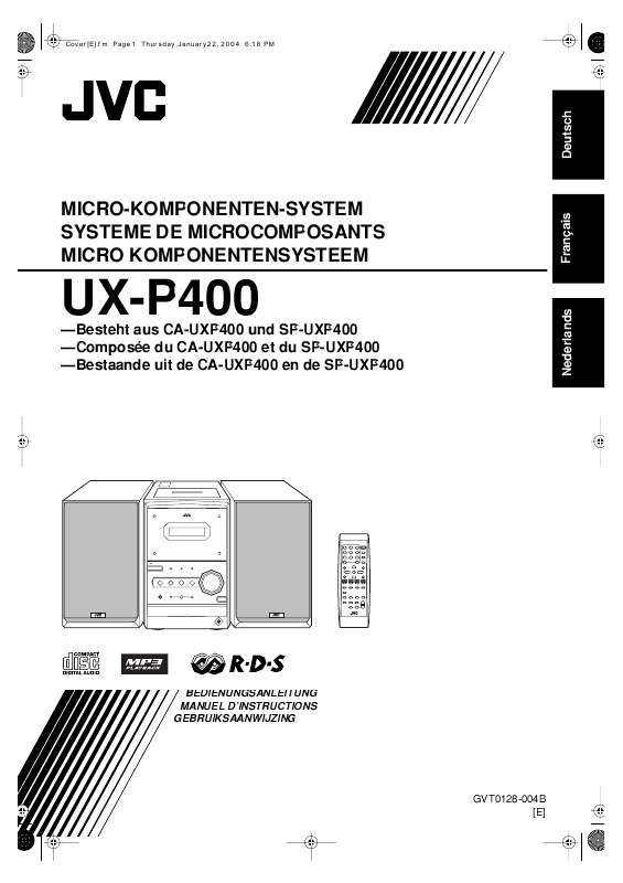 Guide utilisation  JVC UX-P400  de la marque JVC