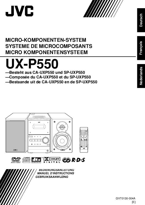 Guide utilisation  JVC UX-P550  de la marque JVC