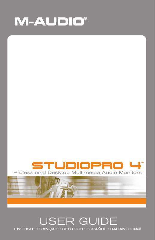 Guide utilisation M-AUDIO STUDIOPRO 4  de la marque M-AUDIO