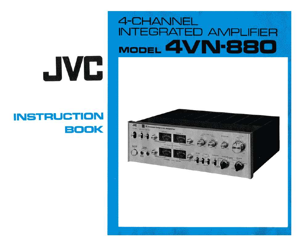 Guide utilisation  JVC 4VN-880  de la marque JVC