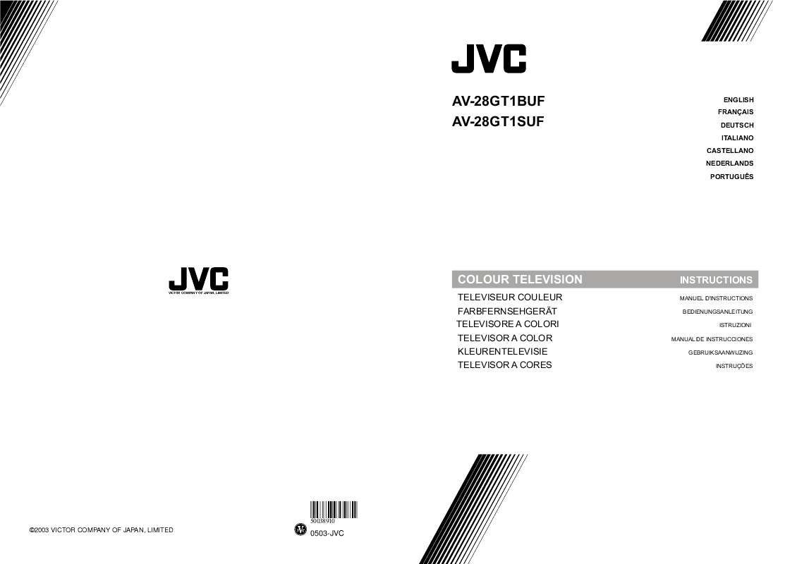 Guide utilisation  JVC AV-28GT1SUF  de la marque JVC