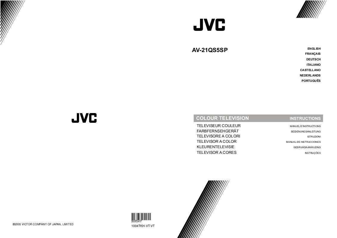 Guide utilisation  JVC AV-21QS5SP  de la marque JVC