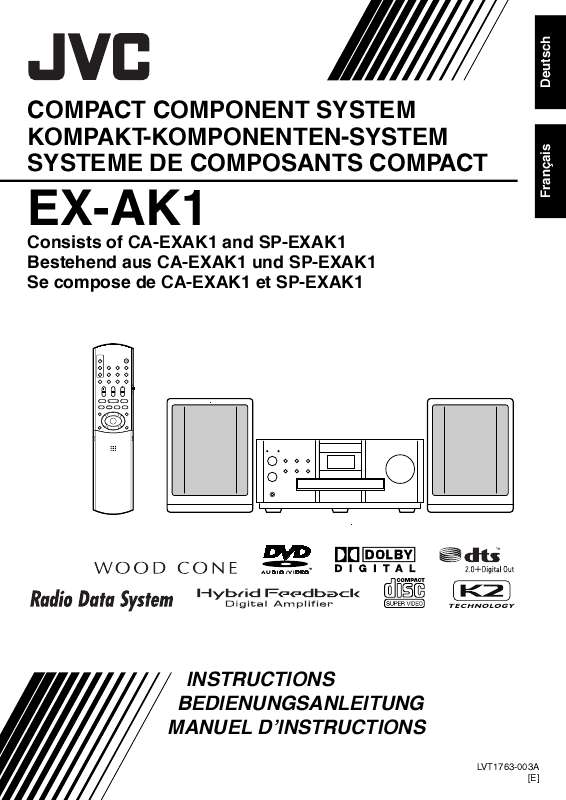 Guide utilisation  JVC EX-AK1E  de la marque JVC