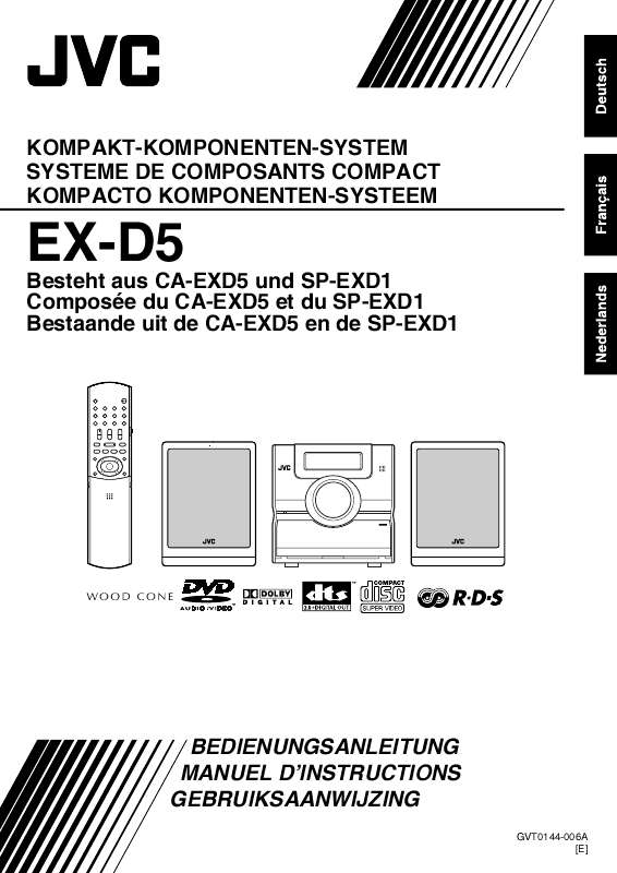 Guide utilisation  JVC EX-D5E  de la marque JVC
