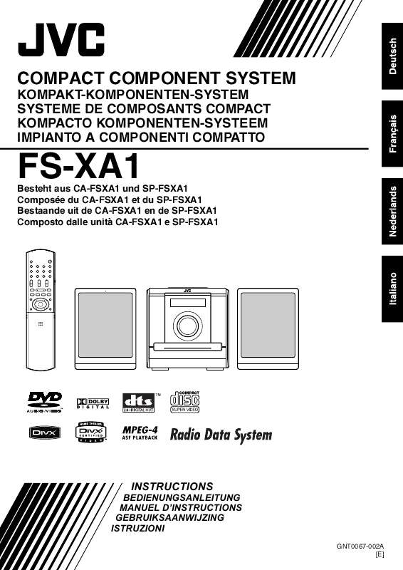 Guide utilisation  JVC FS-XA1  de la marque JVC