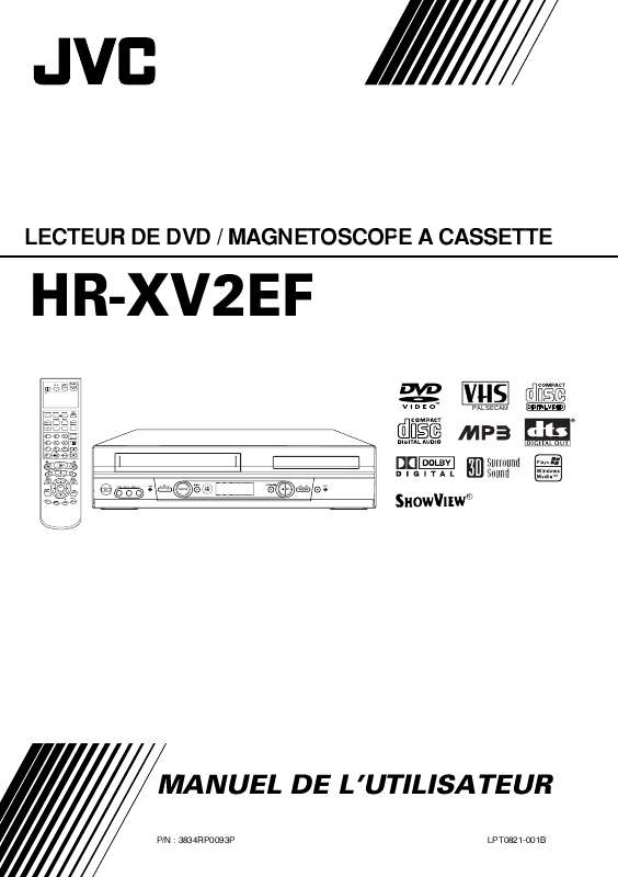 Guide utilisation  JVC HR-XV2EF  de la marque JVC