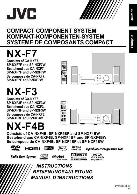 Guide utilisation JVC NX-F3  de la marque JVC