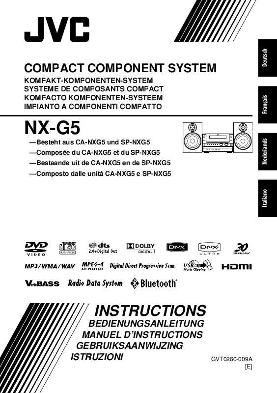 Guide utilisation JVC NX-G5  de la marque JVC