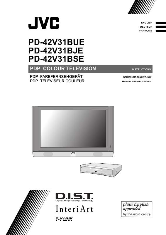 Guide utilisation  JVC PD-42V31BJE  de la marque JVC