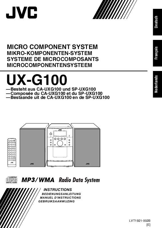 Guide utilisation  JVC UX-G100  de la marque JVC