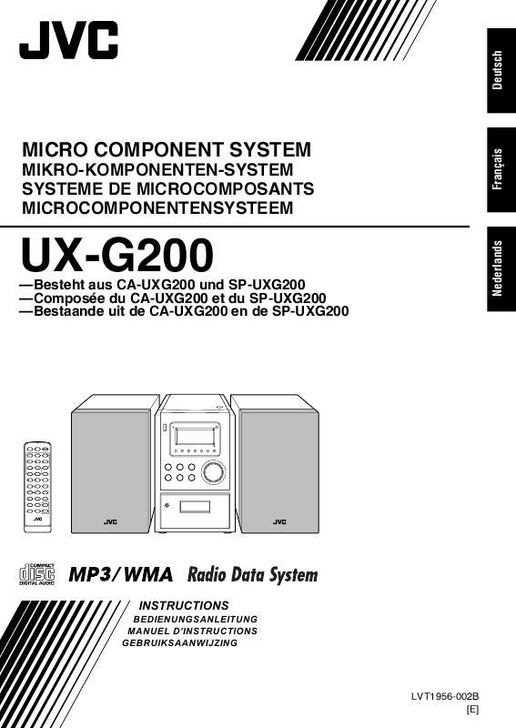 Guide utilisation  JVC UX-G200  de la marque JVC