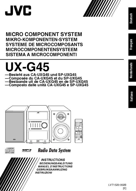 Guide utilisation  JVC UX-G45  de la marque JVC