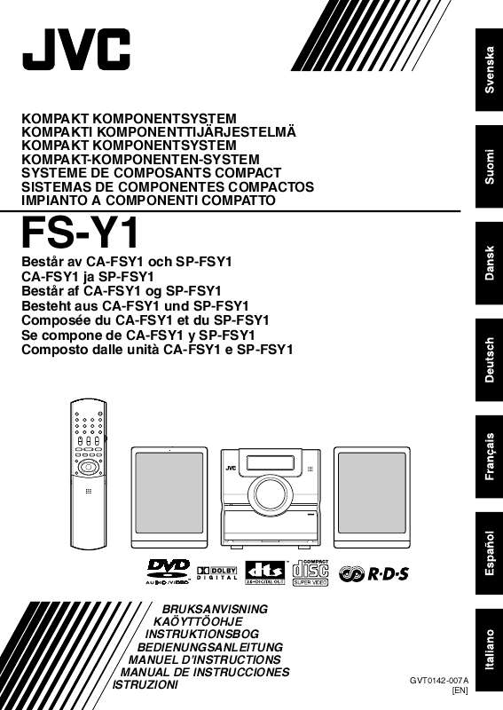 Guide utilisation  JVC FS-Y1E  de la marque JVC