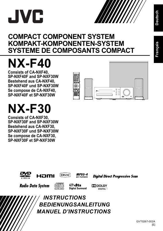 Guide utilisation JVC NX-F30E  de la marque JVC
