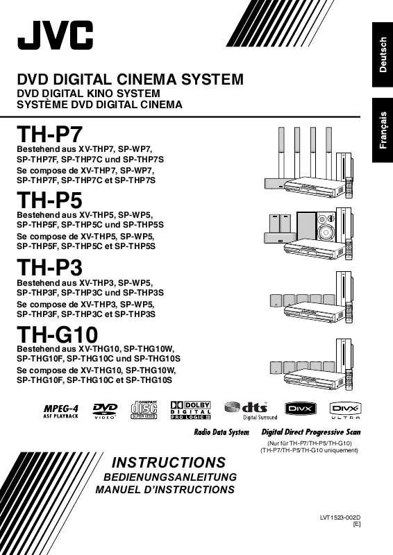 Guide utilisation  JVC TH-P5E  de la marque JVC