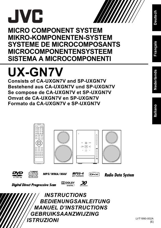 Guide utilisation  JVC UX-GN7E  de la marque JVC