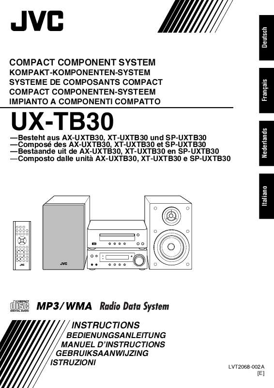 Guide utilisation  JVC UX-TB30  de la marque JVC