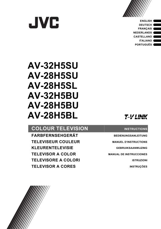 Guide utilisation  JVC AV-28H5BL  de la marque JVC