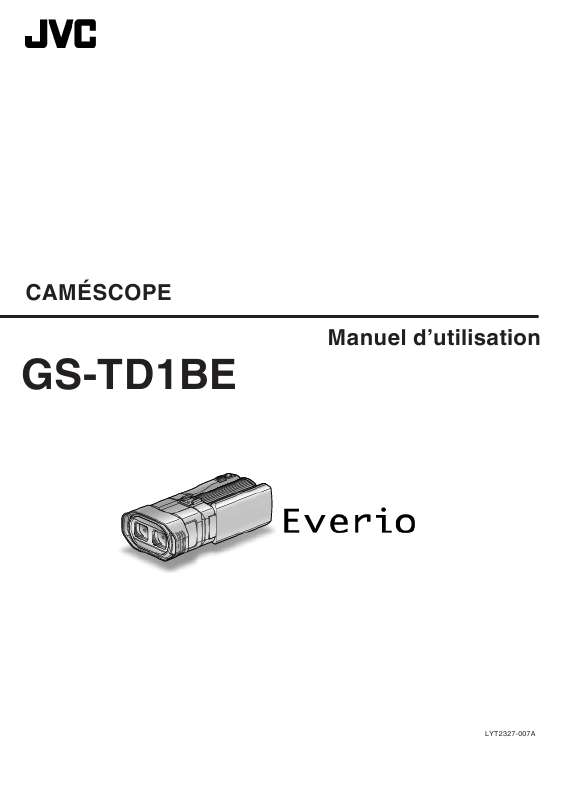 Guide utilisation  JVC GS-TD1BE  de la marque JVC