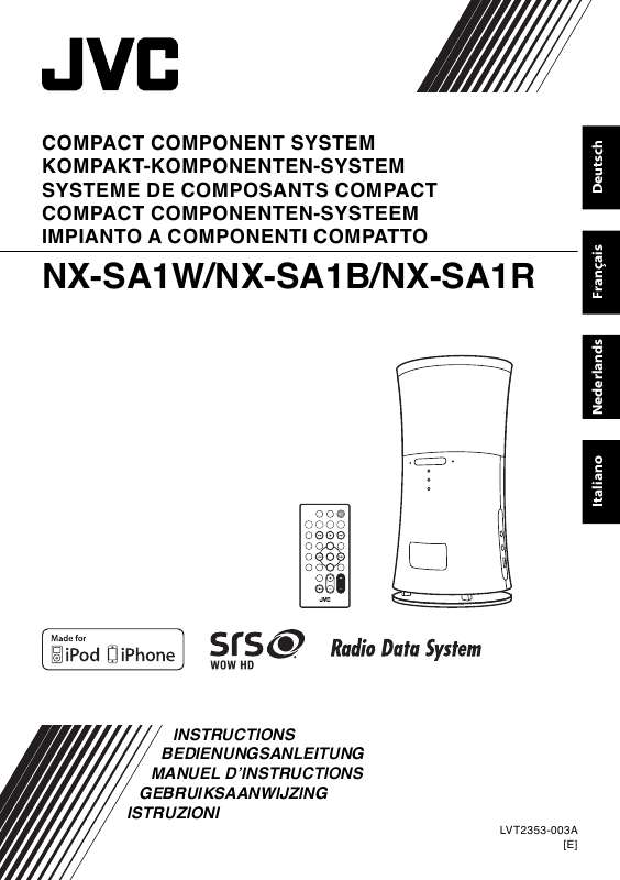 Guide utilisation JVC NX-SA1R  de la marque JVC