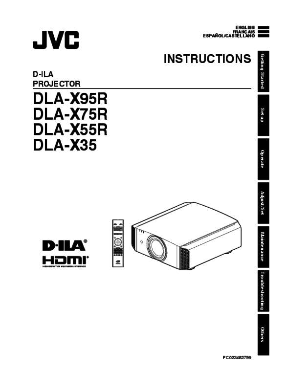 Guide utilisation JVC DLA-X55R  de la marque JVC