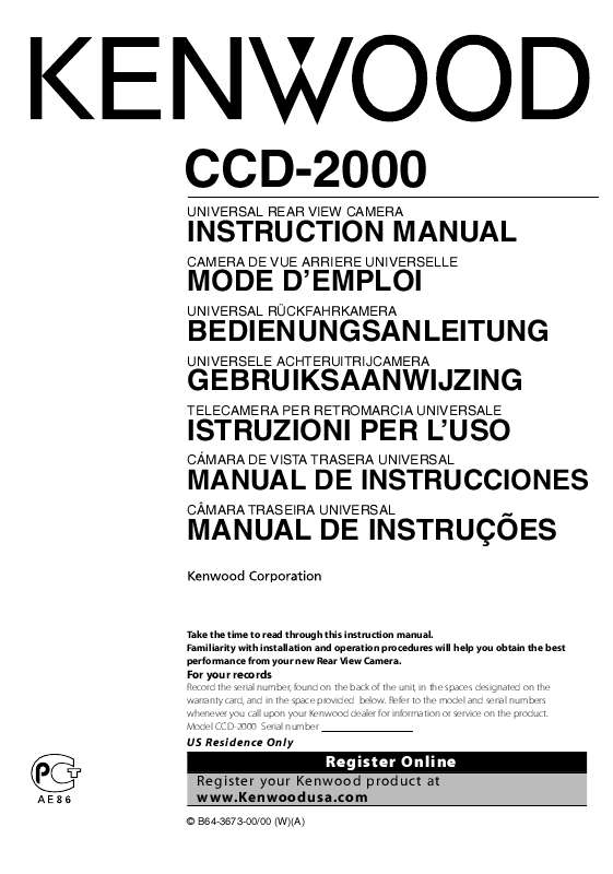 Guide utilisation KENWOOD CCD-2000  de la marque KENWOOD
