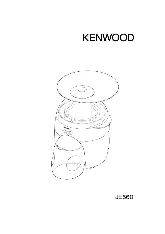 Guide utilisation  KENWOOD JE560  de la marque KENWOOD