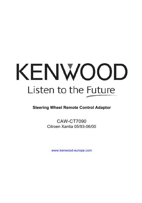 Guide utilisation KENWOOD CAW-CT7090  de la marque KENWOOD