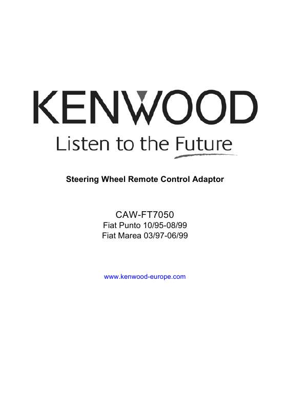 Guide utilisation KENWOOD CAW-FT7050  de la marque KENWOOD