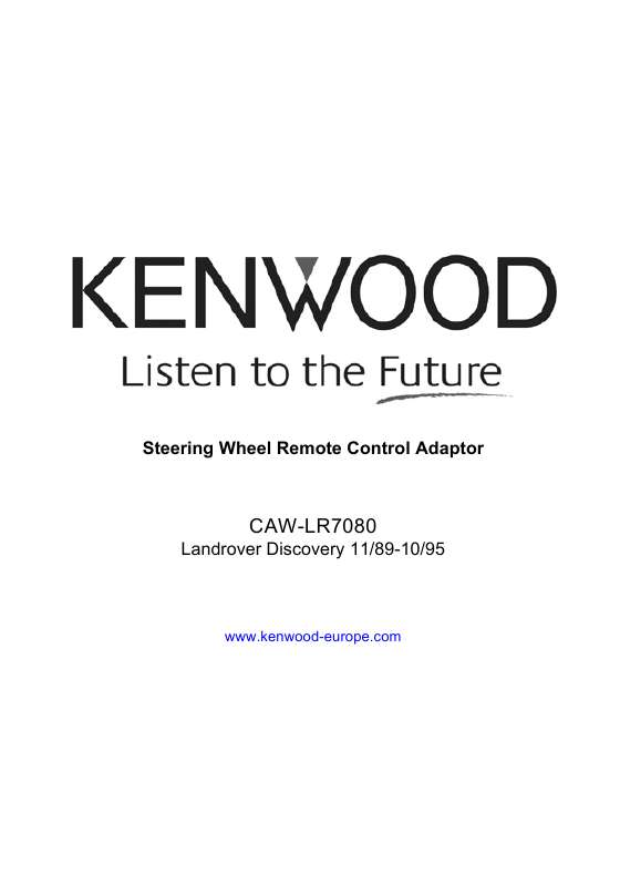 Guide utilisation KENWOOD CAW-LR7080  de la marque KENWOOD