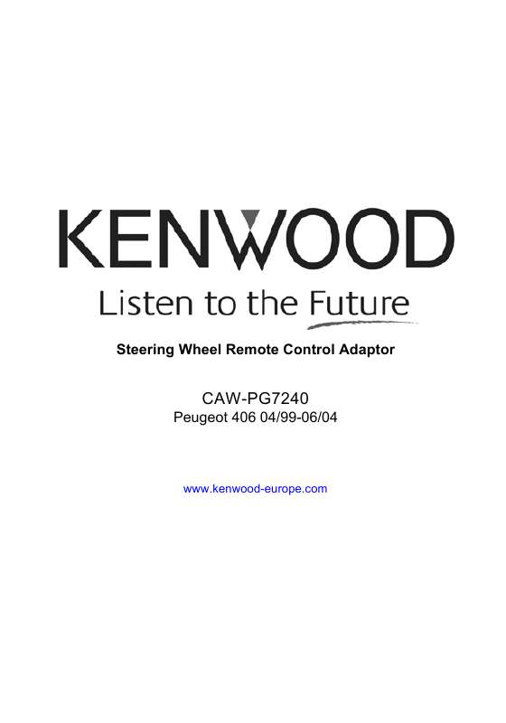 Guide utilisation KENWOOD CAW-PG7240  de la marque KENWOOD